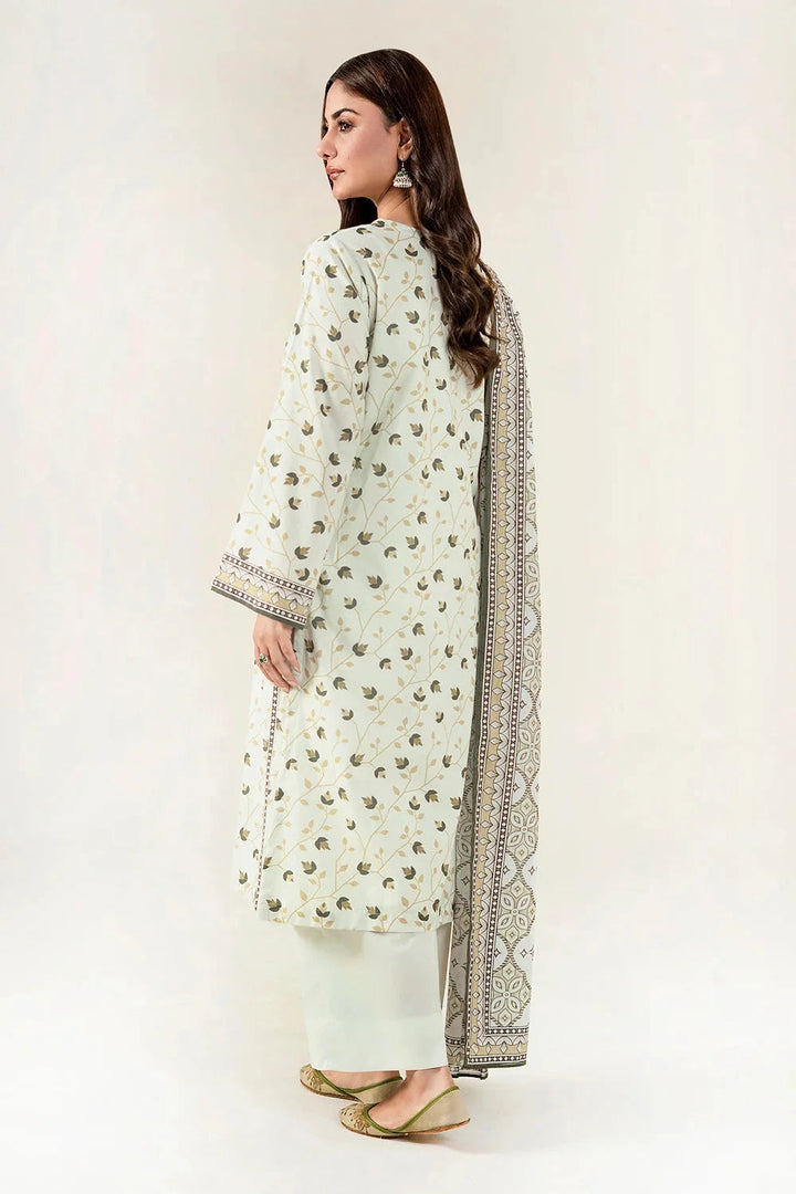 Printed Lawn Light Green Stitched Suit - Khas