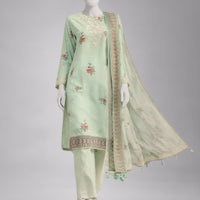 Lawn Multicolor Unstitched Suit - J. Junaid Jamshed