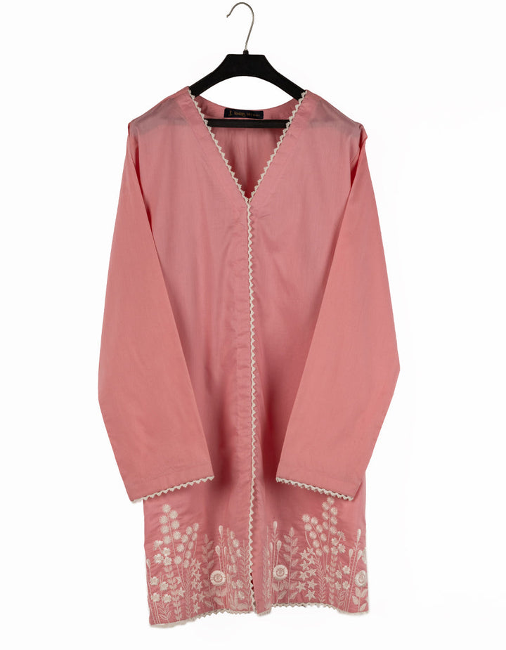 Lawn Pink Kurti - J. Junaid Jamshed
