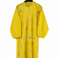 Lawn Yellow Kurti - J. Junaid Jamshed