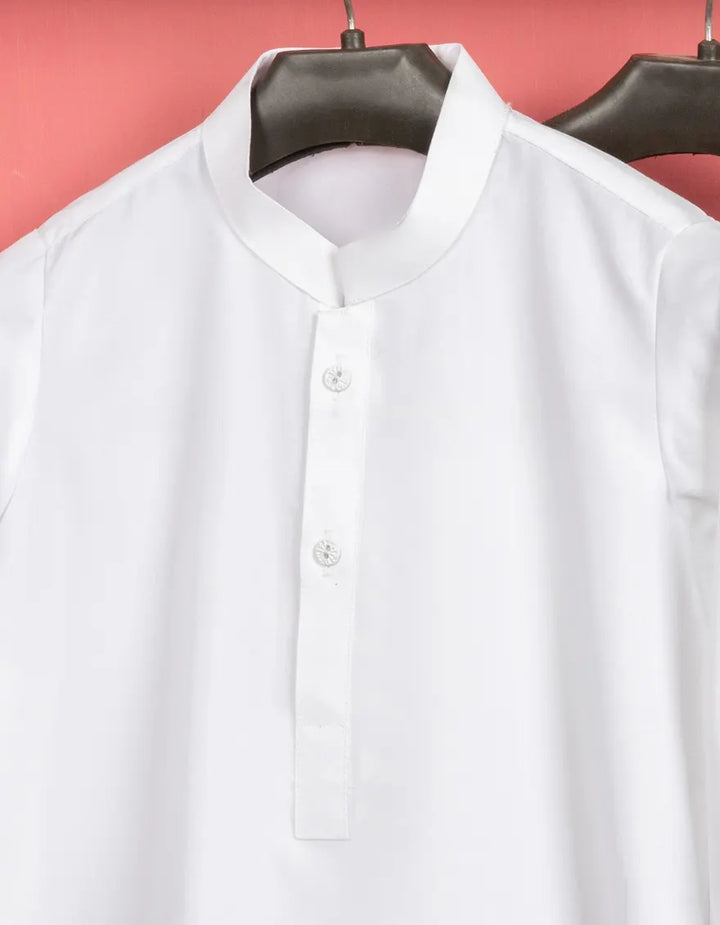 Blended White Shalwar Kameez - J. Junaid Jamshed