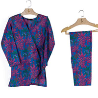 Lawn Blue Kurti - J. Junaid Jamshed