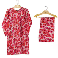 Lawn Pink Kurti - J. Junaid Jamshed