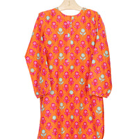 Lawn Orange Kurti - J. Junaid Jamshed