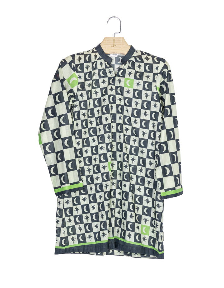 Lawn Black Kurti - J. Junaid Jamshed