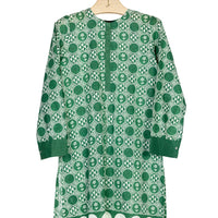 Lawn Green Kurti - J. Junaid Jamshed