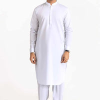 Blended White Shalwar Kameez - President by Gul Ahmed
