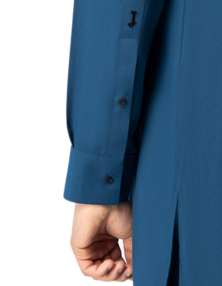 Blended Blue Shalwar Kameez - J. Junaid Jamshed