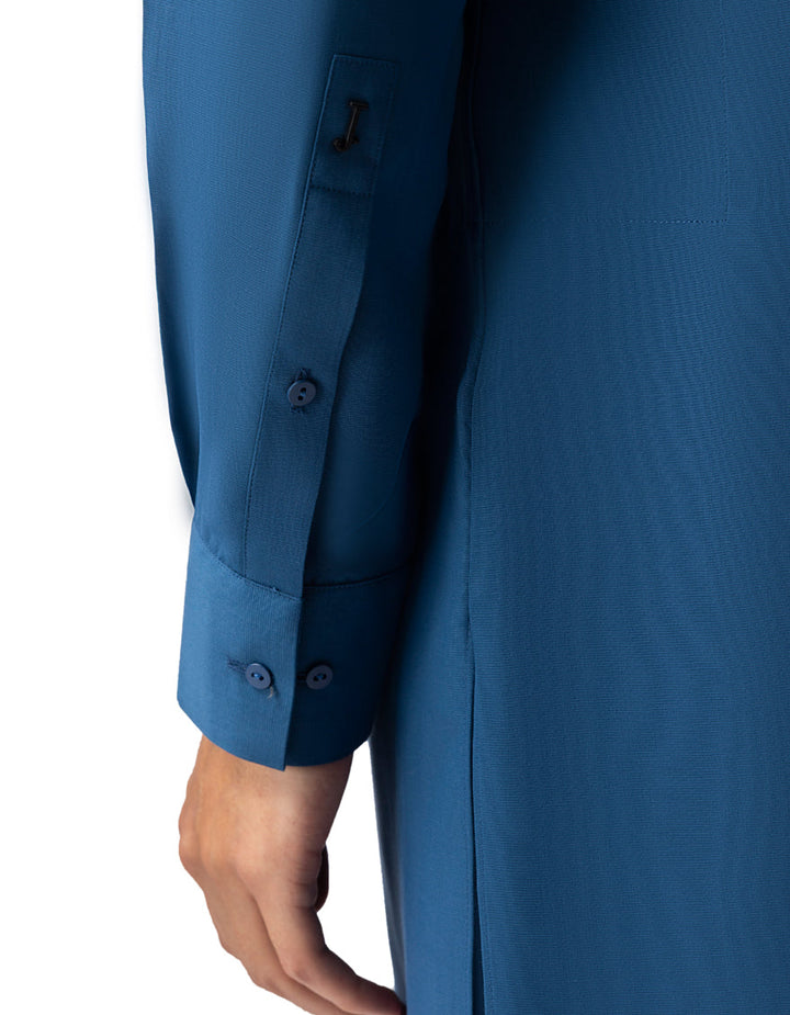 Blended Blue Shalwar Kameez - J. Junaid Jamshed