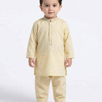 Blended Light Yellow Shalwar Kameez - J. Junaid Jamshed