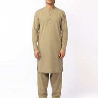 Blended Beige Shalwar Kameez - J. Junaid Jamshed