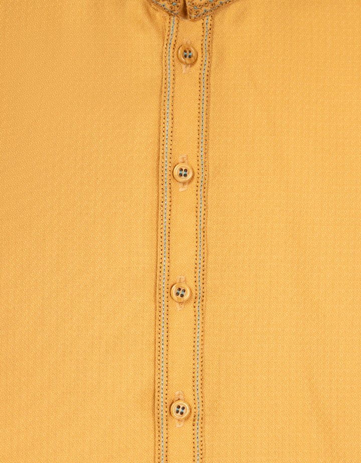 Blended Yellow Shalwar Kameez - J. Junaid Jamshed