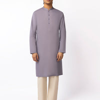 Cotton Light Purple Kurta - J. Junaid Jamshed