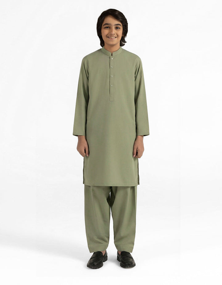 Blended Light Green Kurta Trouser - J. Junaid Jamshed
