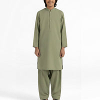Blended Light Green Kurta Trouser - J. Junaid Jamshed