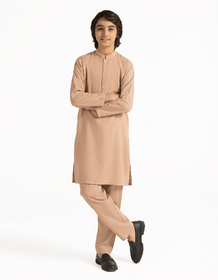 Blended Light Pink Kurta Trouser - J. Junaid Jamshed