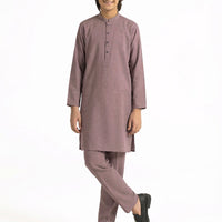 Blended Light Purple Kurta Trouser - J. Junaid Jamshed