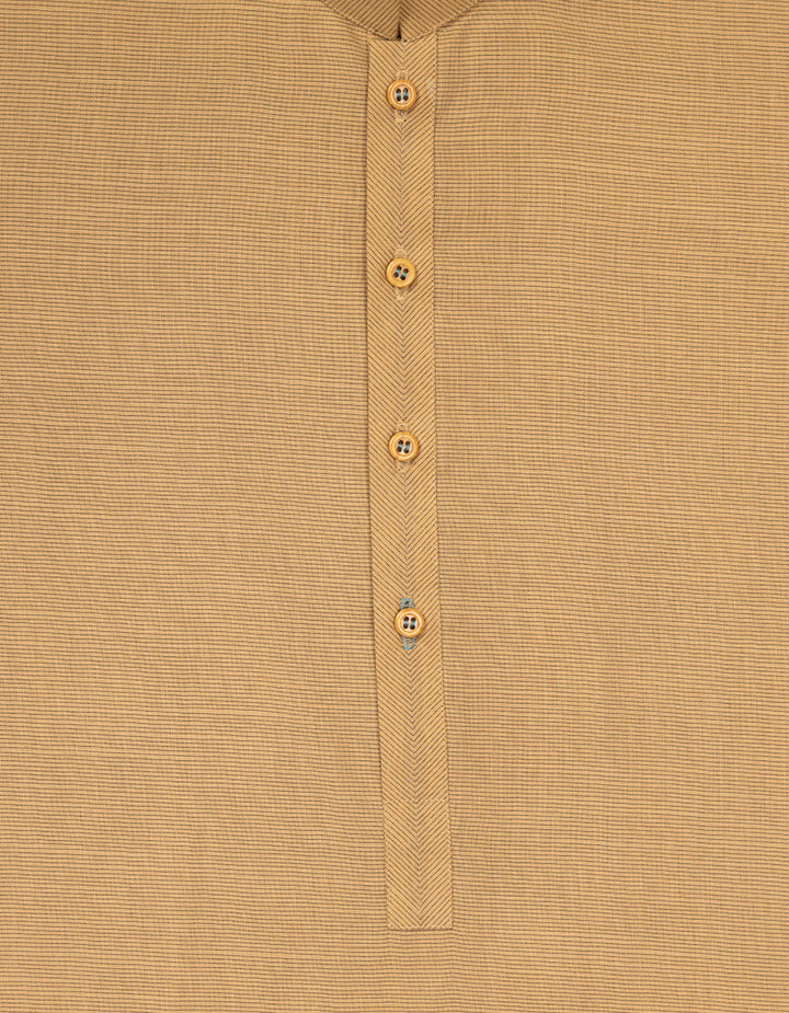 Blended Biscuit Brown Kurta Trouser - J. Junaid Jamshed