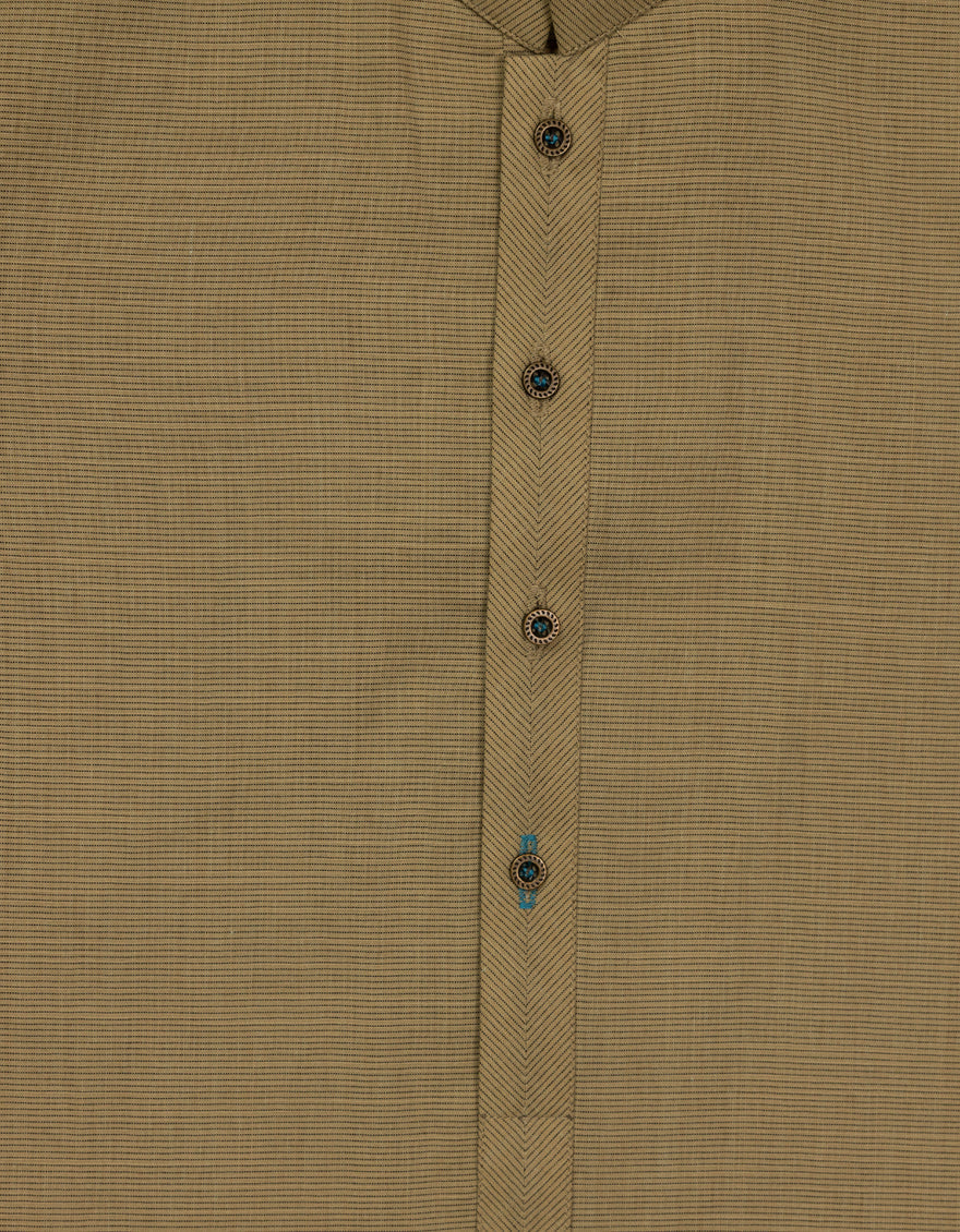 Blended Light Olive Kurta Trouser - J. Junaid Jamshed