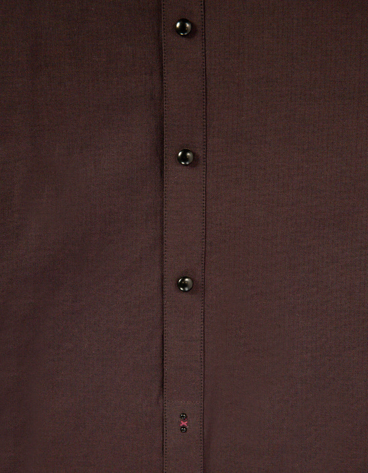 Cotton Maroon Kurta Trouser - J. Junaid Jamshed
