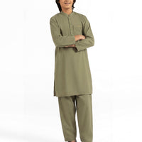 Blended Green Kurta Trouser - J. Junaid Jamshed