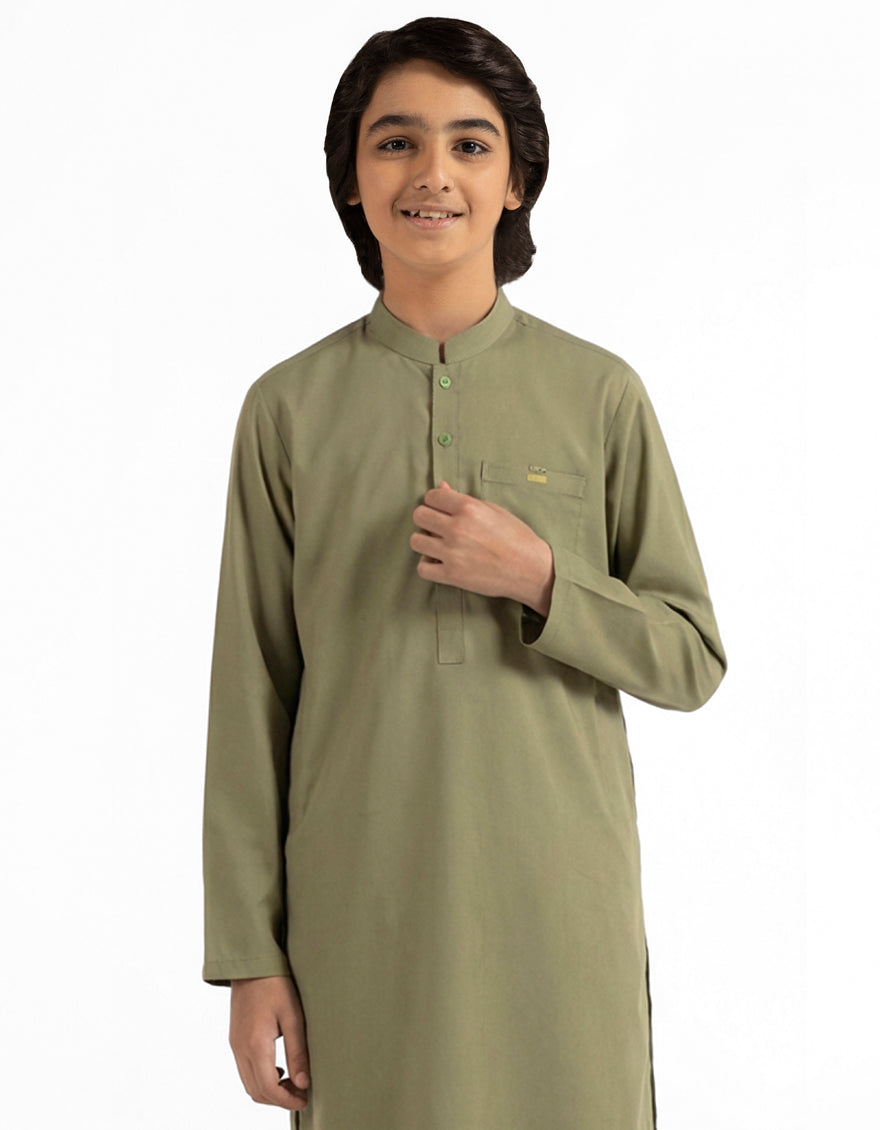 Blended Green Kurta Trouser - J. Junaid Jamshed