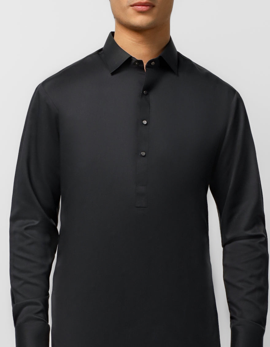 Blended Dark Green Shalwar Kameez - J. Junaid Jamshed