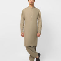 Blended Olive Shalwar Kameez - J. Junaid Jamshed