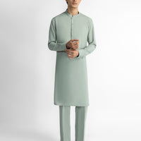Blended Green Kurta Trouser - J. Junaid Jamshed