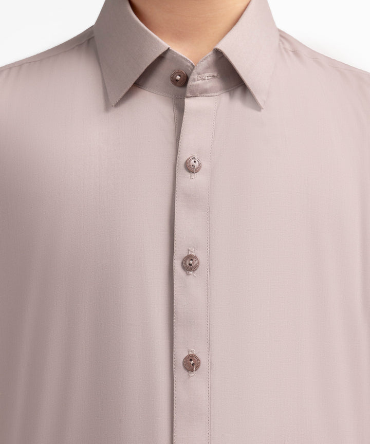 Blended Light Purple Shalwar Kameez - J. Junaid Jamshed