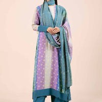 Printed Linen Multi Stitched Suit - Nishat