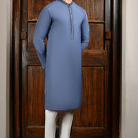 Blended Blue Special Kurta - J. Junaid Jamshed