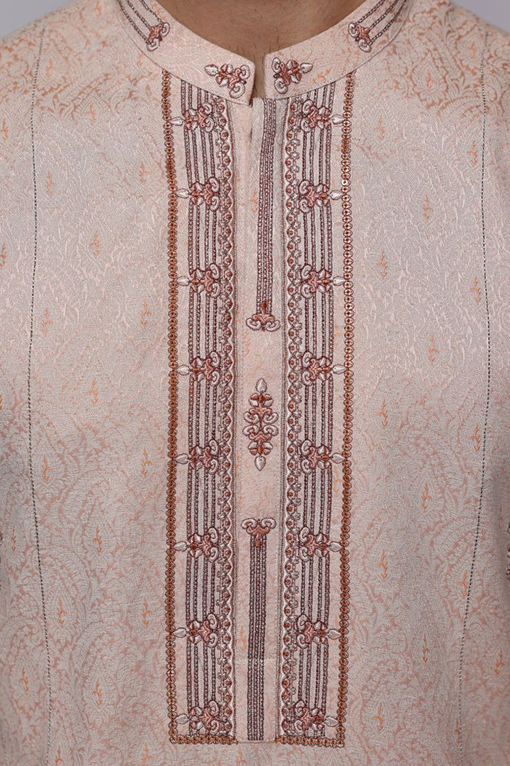 Blended Pink Special Kurta - J. Junaid Jamshed