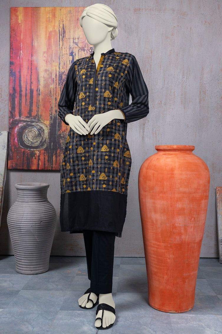 Khaddi Black Kurti - J. Junaid Jamshed