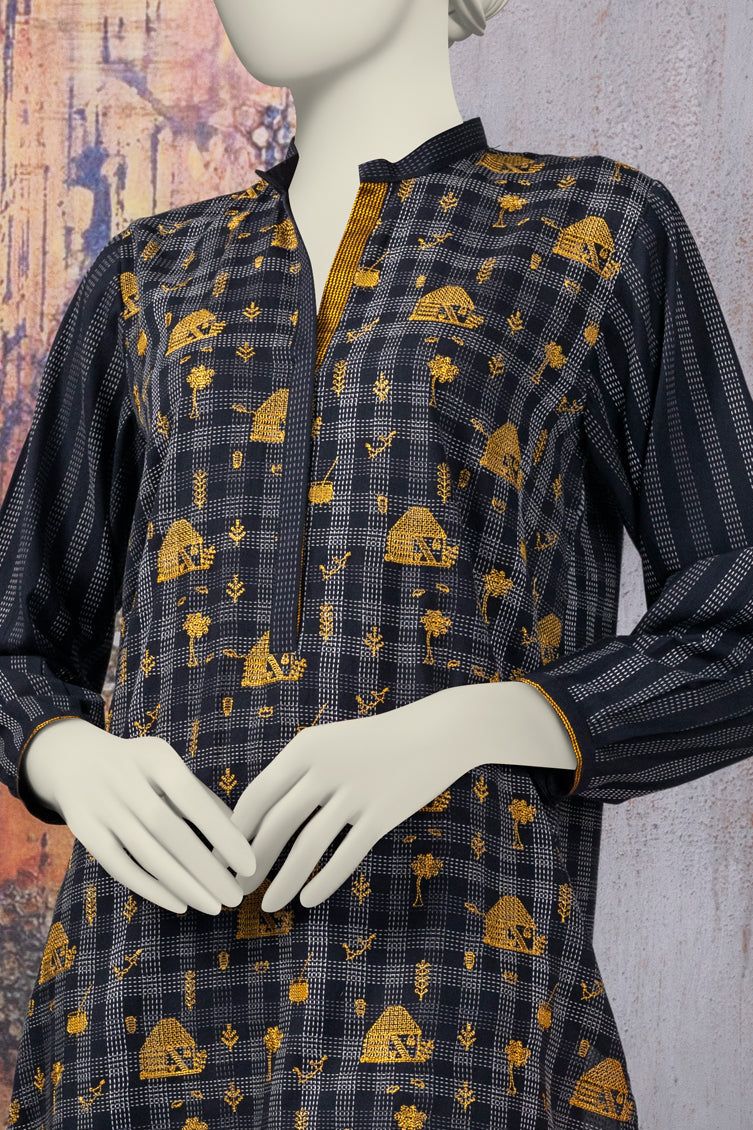 Khaddi Black Kurti - J. Junaid Jamshed