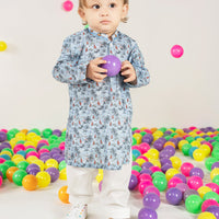 Cotton Blue Shalwar Kameez - J. Junaid Jamshed