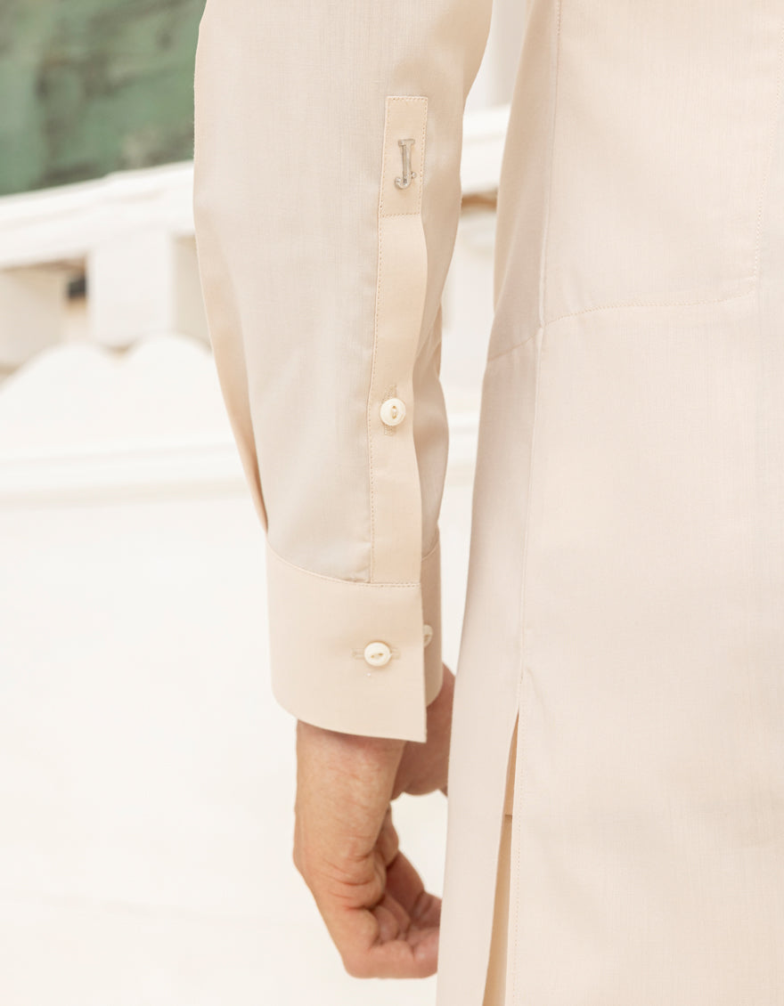 Blended Brown Shalwar Kameez- J. Junaid Jamshed