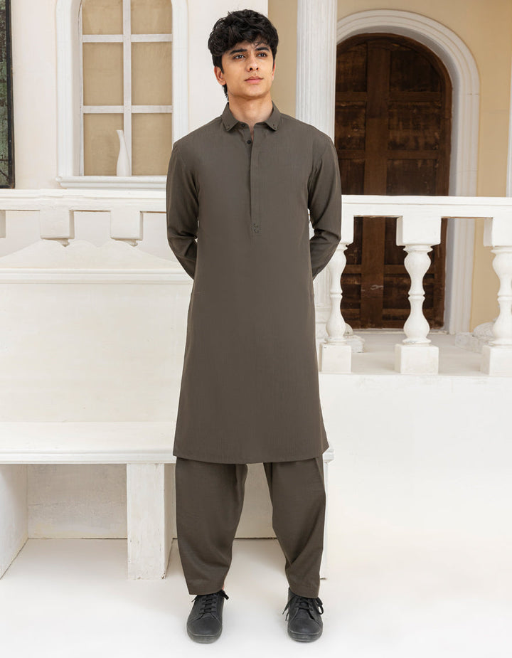 Blended Green Shalwar Kameez- J. Junaid Jamshed