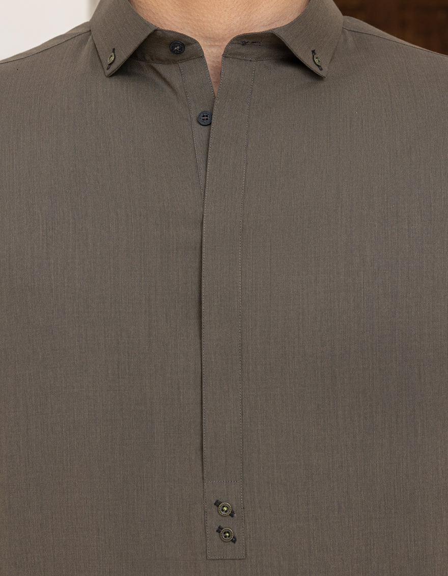 Blended Green Shalwar Kameez- J. Junaid Jamshed