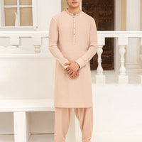 Blended Peach Shalwar Kameez - J. Junaid Jamshed