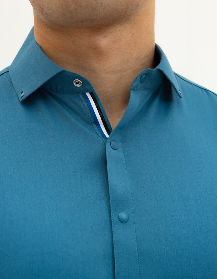 Blended Blue Shalwar Kameez- J. Junaid Jamshed