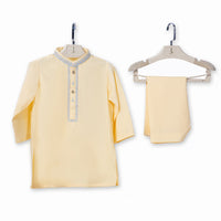 Blended Yellow Shalwar Kameez - J. Junaid Jamshed