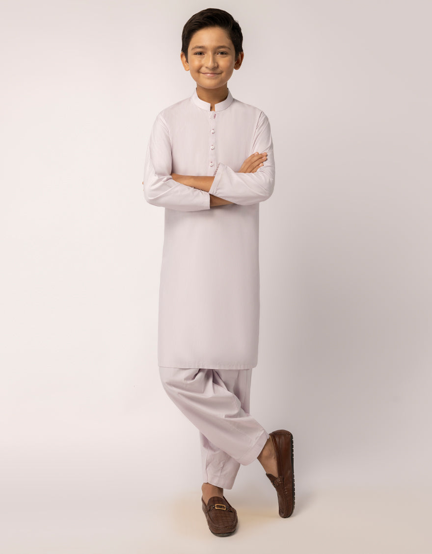 Blended Lilac Shalwar Kameez - J. Junaid Jamshed