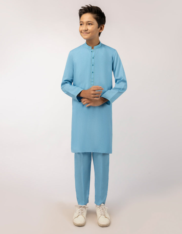 Polyester Ferozi Kurta Trouser- J. Junaid Jamshed