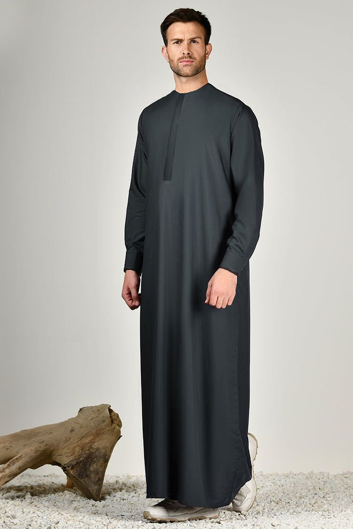 Blended Navy Blue Jubba - J. Junaid Jamshed