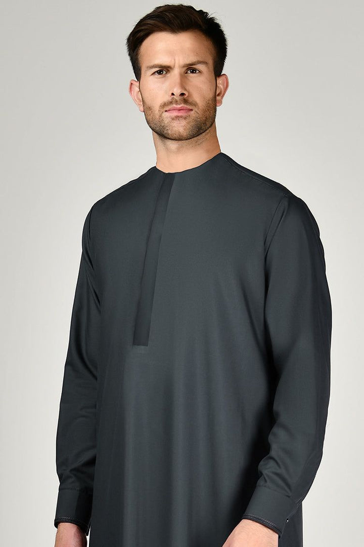 Blended Navy Blue Jubba - J. Junaid Jamshed