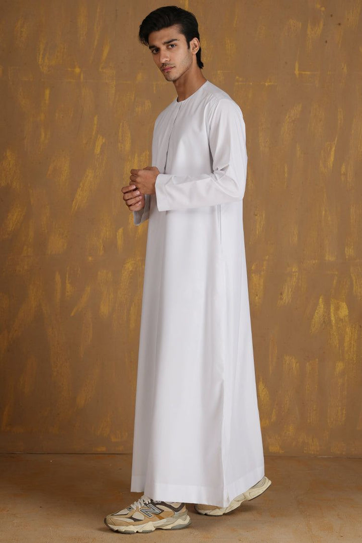 Blended Off White Jubba - J. Junaid Jamshed