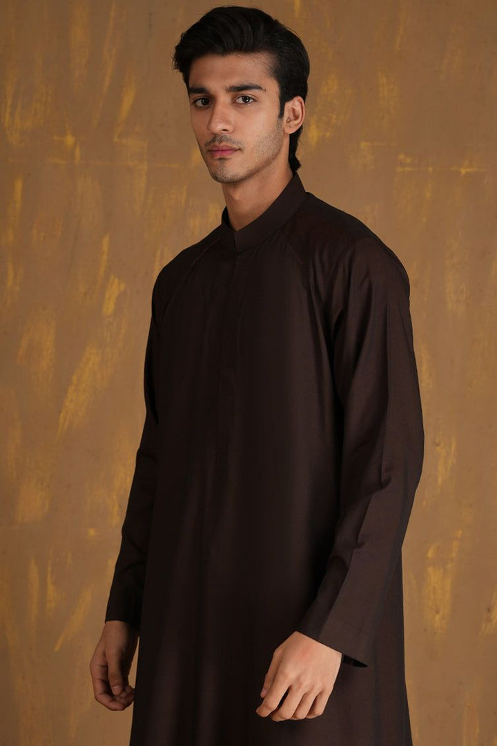 Blended Brown Jubba - J. Junaid Jamshed