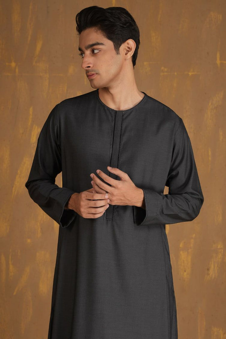 Blended Grey Jubba - J. Junaid Jamshed