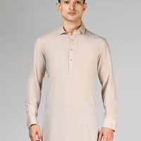 Blended Brown Shalwar Kameez - J. Junaid Jamshed